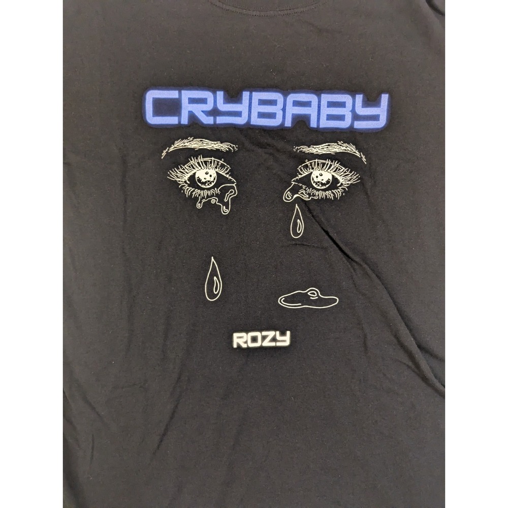 Rozy Band Crybaby‎ Mens T-Shirt Blk XL Texas Punk Alt Edgy RōZY Rock Metal